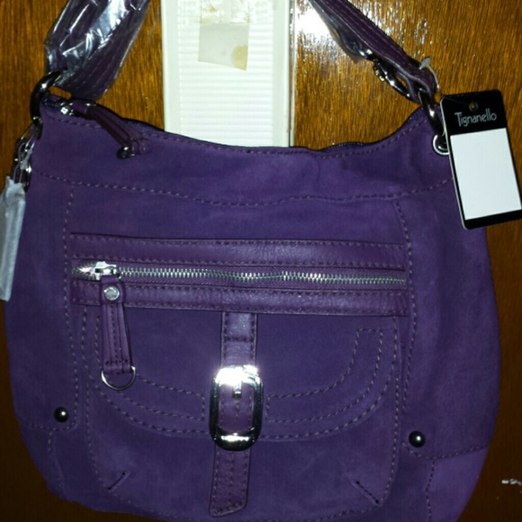 Tignanello Purple Suede Handbag PRICE REDUCTION☆