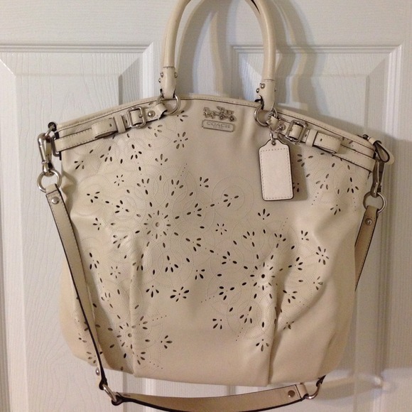 Large Coach Tote Large winter white interior