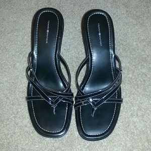 Black Tommy Hilfiger wedges