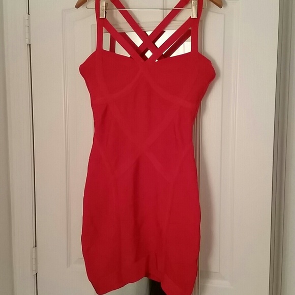 Bebe red dress