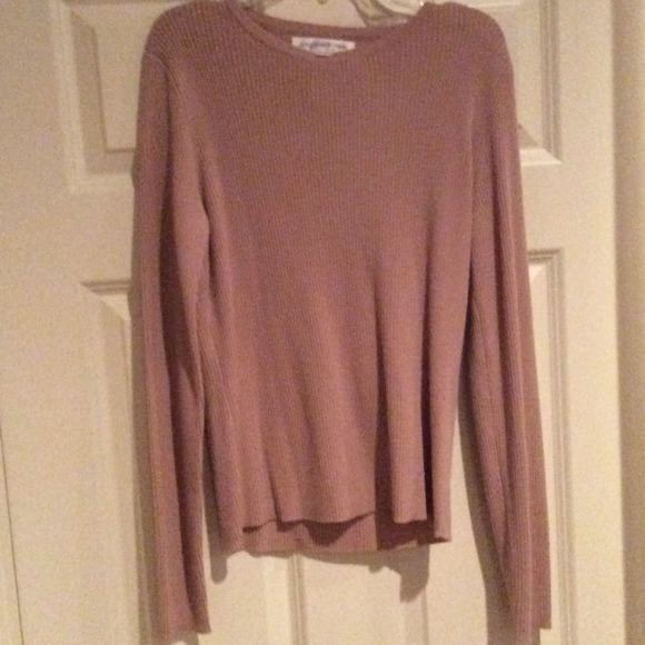 Cotton ribbed mauve top size M