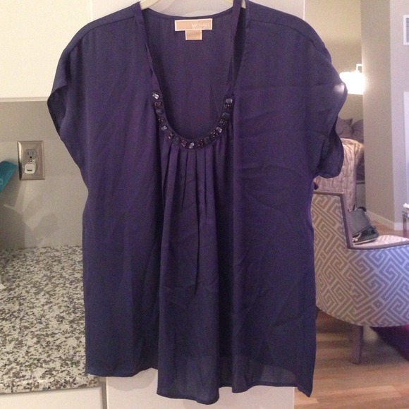 Blue Michael Michael Kors silk blouse