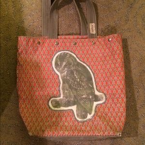 Saltbox owl tote bag