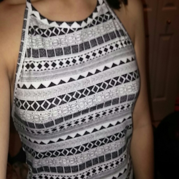 Aztec Pattern Halter Top - Picture 2 of 3