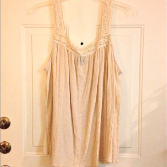 Cream colored tank top