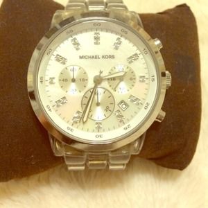 Michael Kors oversized runway lucite watch
