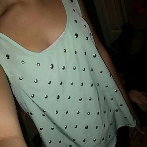 Jeweled Mint Shirt