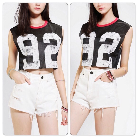 Project Social T 92 Mesh Cropped Top