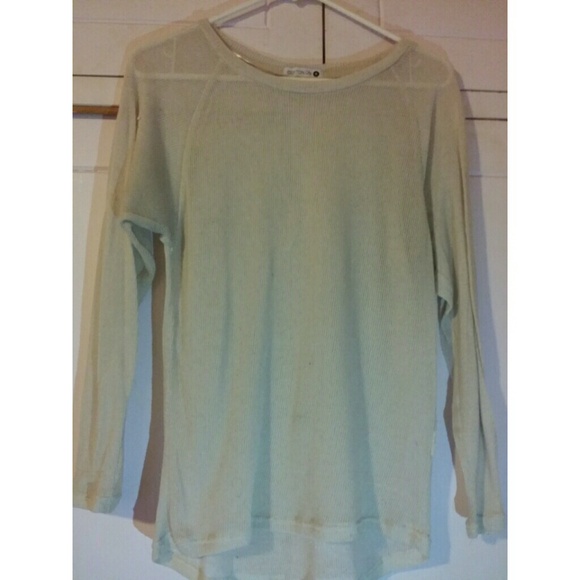 thinly knitted long shirt