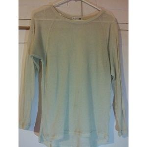 thinly knitted long shirt