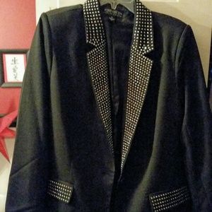 Black studded blazer