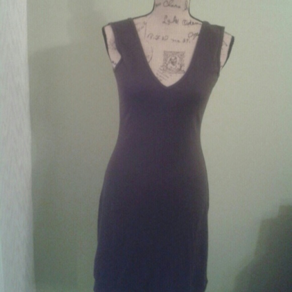 100 percent  cotton little dark brown dress .
