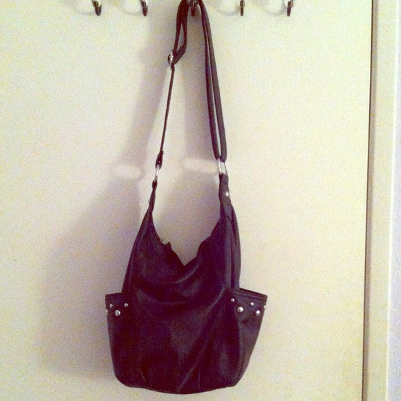 Black satchel purse