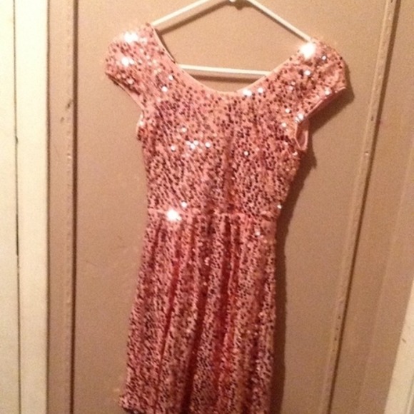 Pink Sequined Dress