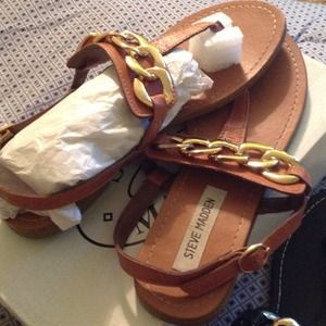 Steve Madden sandals. Flats. Gently worn.
