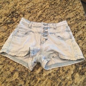 Skylar High-Rise Shorts in Snow Storm