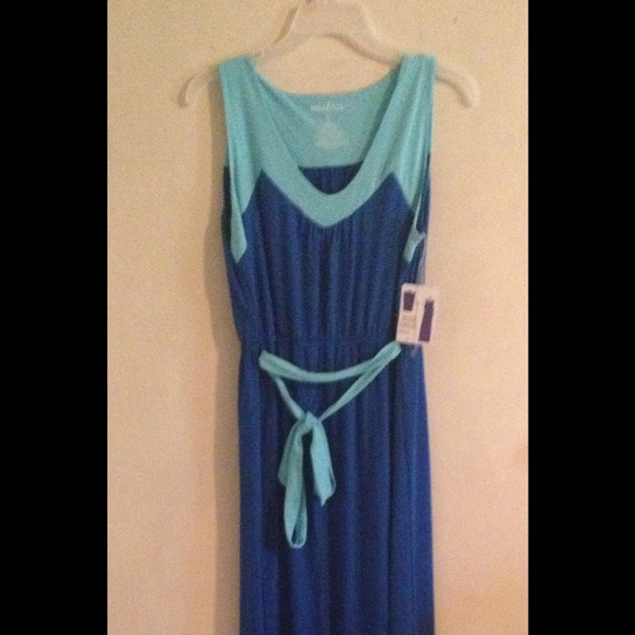 Two tone maxi dress
