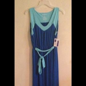 Two tone maxi dress