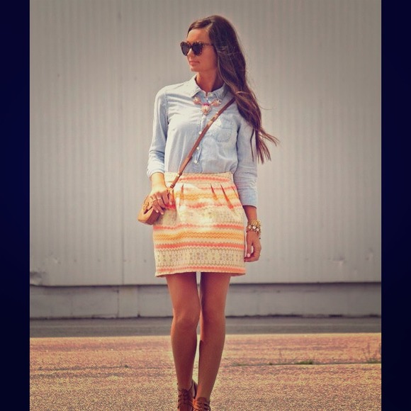 Gold & Metallic skirt