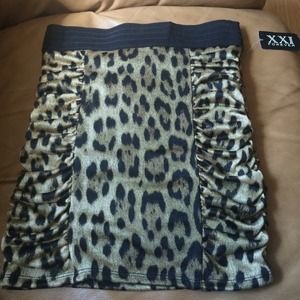 Cheetah print skirt
