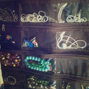 Assortments of jewelry:neckless,bracelets,etc