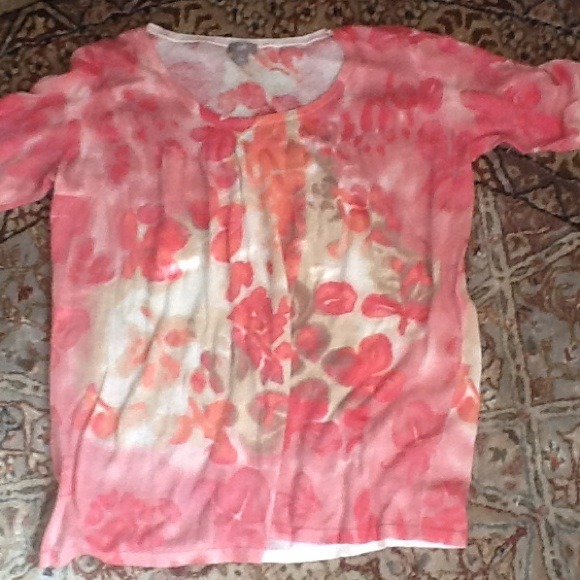 J.jill floral summer sweater.