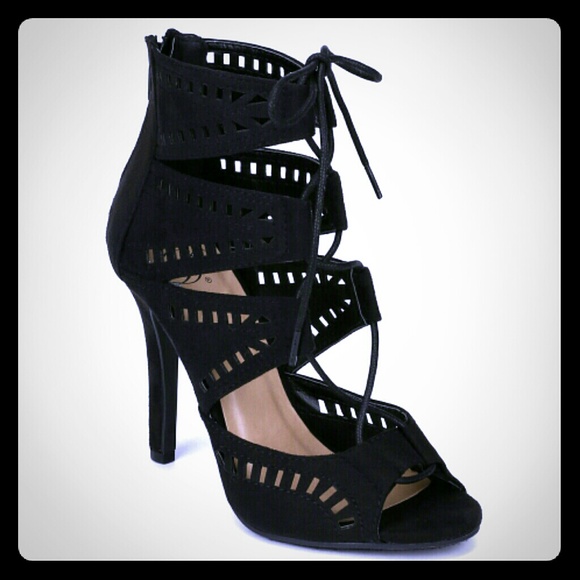 Laced Caged Heel