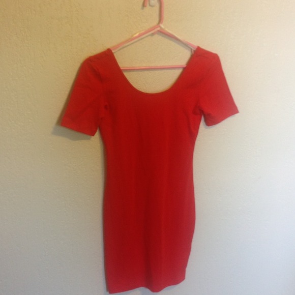 Red Forever 21 bodycon dress
