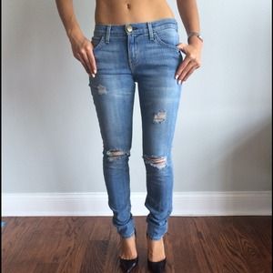 Current Elliot skinnys & leopard J crew belt!