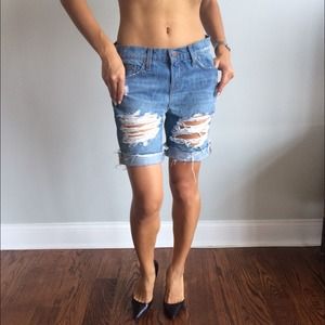 J Brand boyfriend distressed shorts