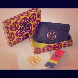 Tory burch card holder-black