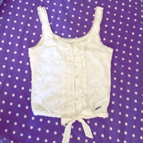 Lace and ruffles top