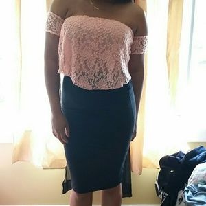 Off shoulder crop top size L