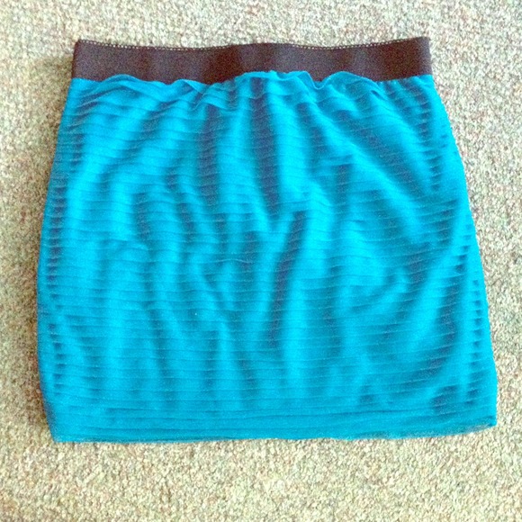 Teal pencil skirt