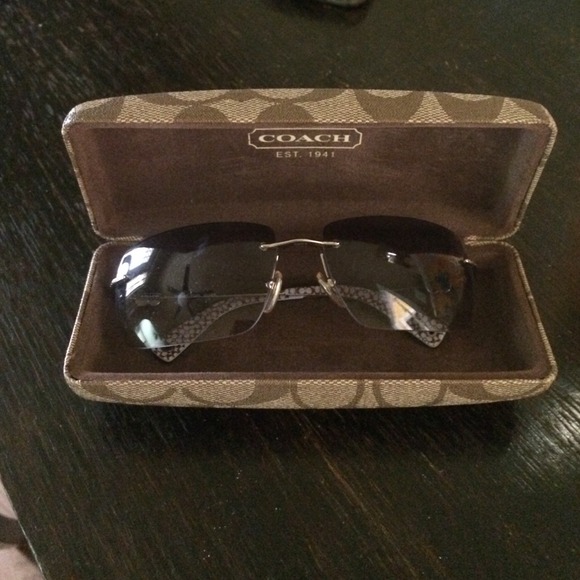 Authentic Coach sunglasses in case