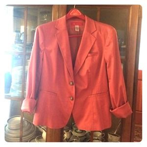Salmon pink blazer