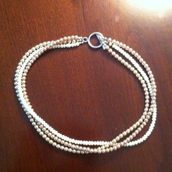 Jewelry Costume Pearl Bead Choker Necklace Poshmark