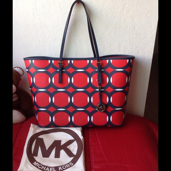 SOLD on TRADESY JET SET DECO  MEDIUM TRAVEL TOTE