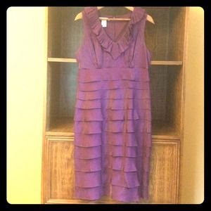 Purple ruffle dress