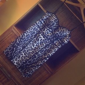 Leopard fitted dress
