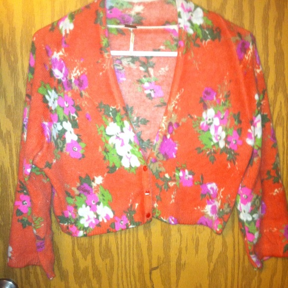⭐ Quick Sale Free People Floral Cardigan Large