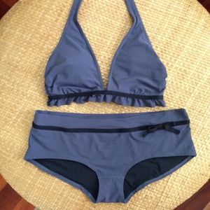 Gap Body Blue & Black hipster Bikini
