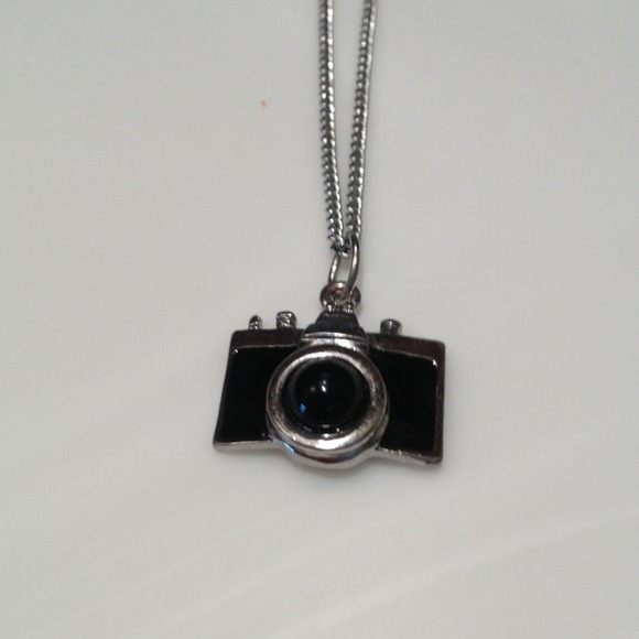 Camera charm necklace