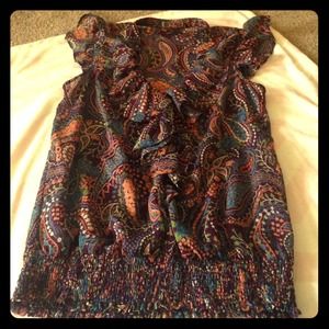 Supper adorable paisley sheer top