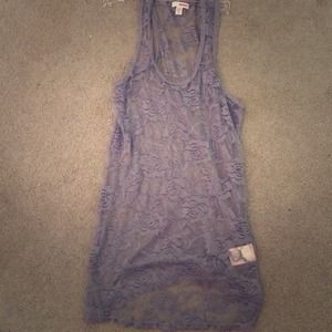 Grey see through top!