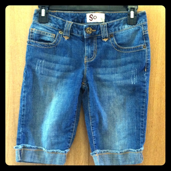 Denim shorts
