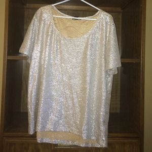Gold metallic shirt