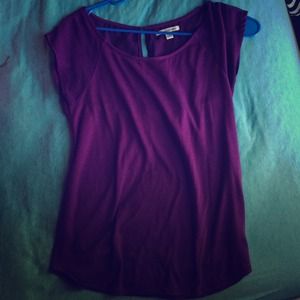 Purple short sleeve shirt