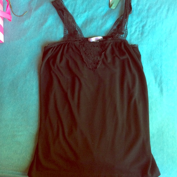 Black top with cute strap design