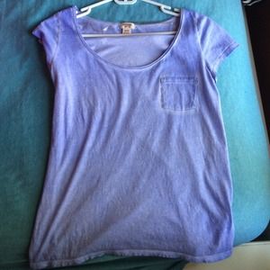 Loose simple purple short sleeve